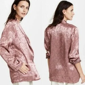 Free People satin paisley print blazer